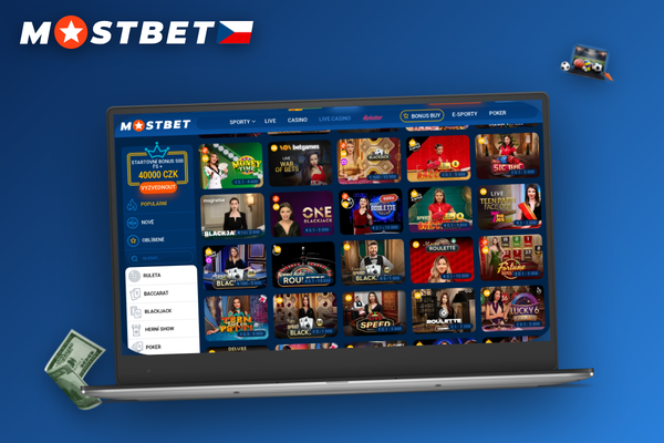 Přihlašovací okno Mostbet pro hraní na PC s polem pro e-mail a heslo