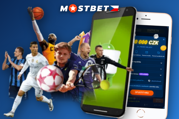 Mostbet mobilní aplikace s live sázkou na fotbal v ruce hráče