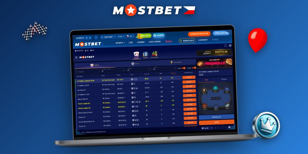 Registrační formulář Mostbet otevřený na notebooku a mobilním telefonu